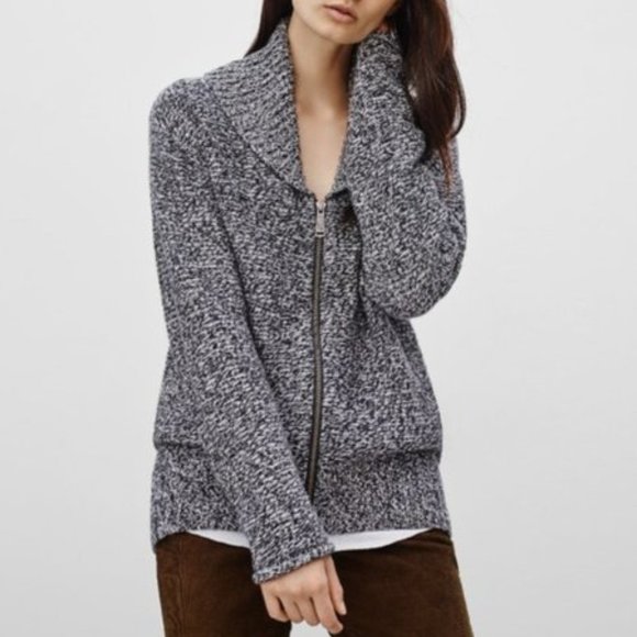 ARITZIA TNA Telluride Wool Zip Up Sweater - XS - Picture 7 of 7